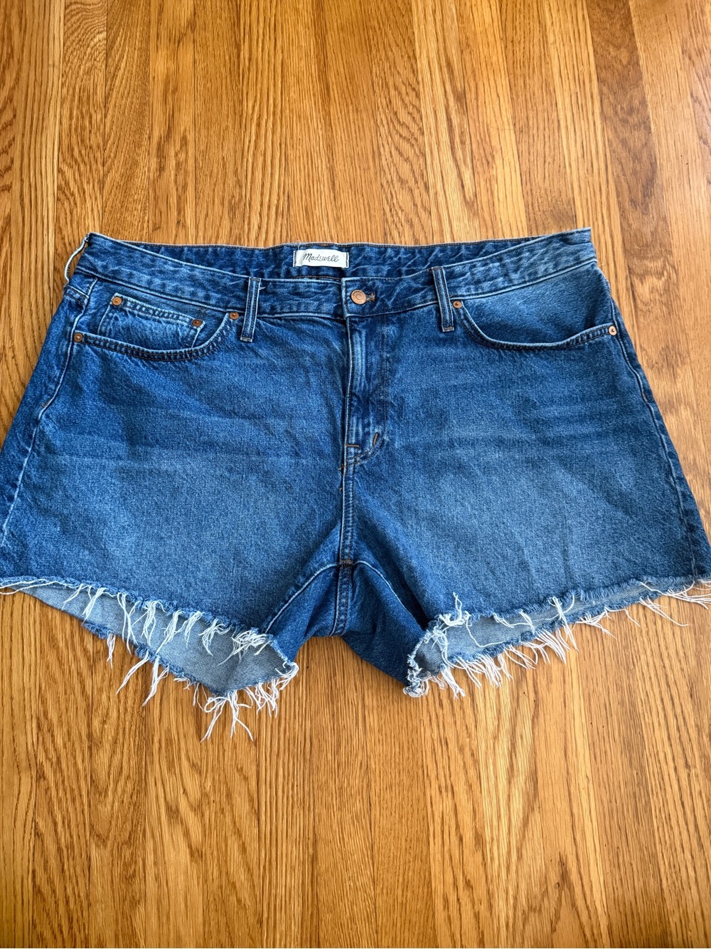 Madewell relaxed denim cut off Jean shorts 18W